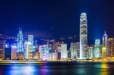 Image showing Hong Kong skyline at night