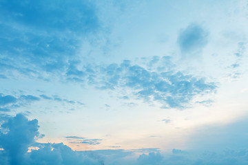 Image showing Cloudscape at morning