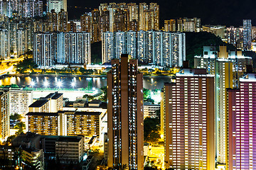 Image showing Building in Hong Kong at night