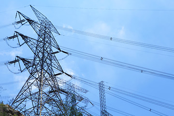 Image showing Power distribution tower