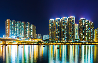 Image showing Hong Kong cityscape at night