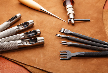 Image showing Leather craft hand tool