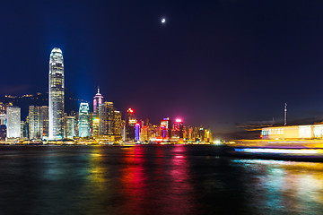 Image showing Cityscape in Hong Kong at night