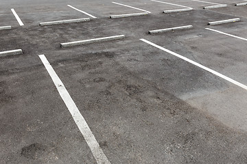 Image showing Empty car park