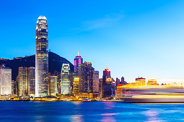 Image showing Hong Kong skyline at night