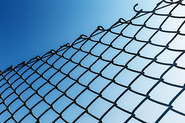 Image showing Outdoor Chain link fence