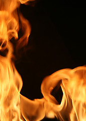Image showing Fiery frame vertical