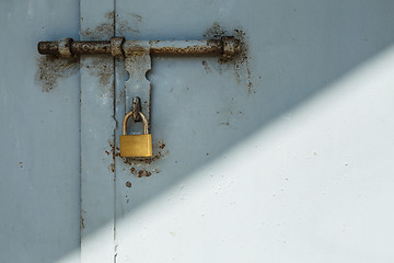 Image showing Rustic door lock