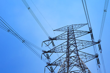 Image showing Power distribution tower