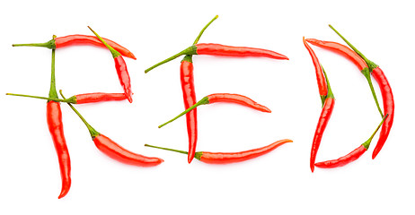 Image showing Hot spelt with chili peppers 