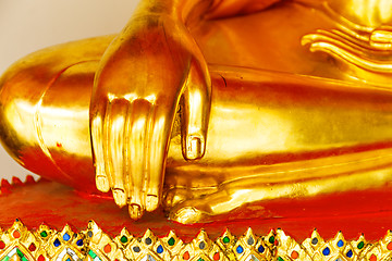 Image showing Part of the buddha statue