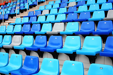 Image showing Audience seat in stadium