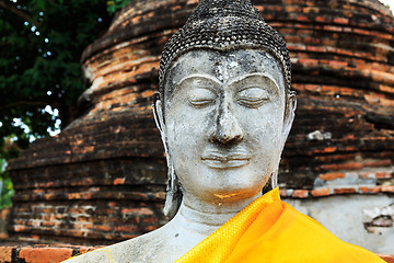 Image showing Ancient Buddha in Ayuthaya, Thailand