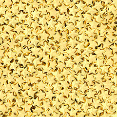 Image showing Background composed of many golden stars