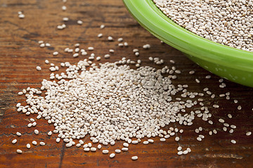 Image showing white chia seeds