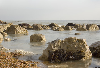 Image showing Rocks on the beach