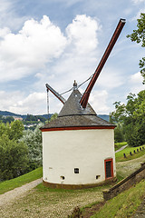 Image showing Trier medieval crane germany