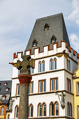 Image showing Market Cross of Market Square in Trier