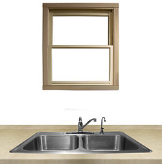 Image showing Kitchen Sink and Counter