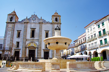 Image showing Do Giraldo square, Evora in Portugal 