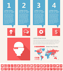 Image showing IT Industry Infographic Elements