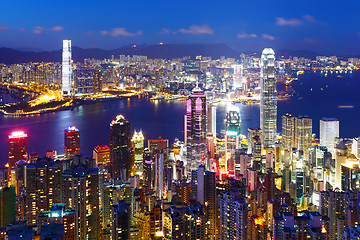 Image showing Hong Kong at night