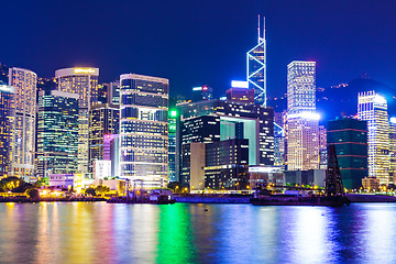 Image showing Hong Kong city view at night