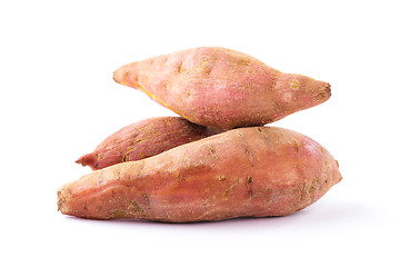 Image showing Organic sweet potatoes