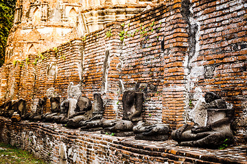 Image showing broken Buddha at Ayuttaya, Thailand