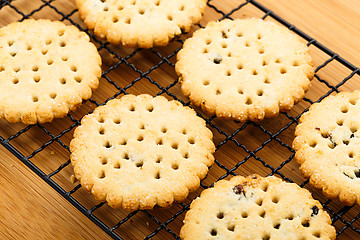 Image showing Raisin cookies