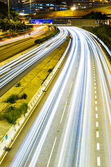 Image showing Busy traffic on highway