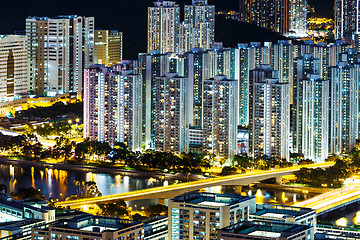 Image showing Abundant cityscape at night