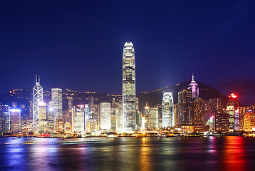 Image showing Hong Kong skyline at night