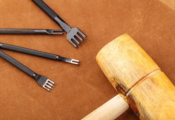 Image showing Leather craft tool