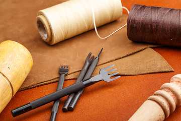 Image showing Leather craft tool