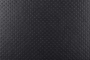 Image showing Nature black leather with dots