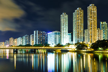 Image showing illuminated building at night