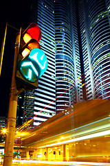 Image showing Traffic light in the city