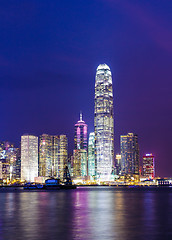 Image showing Hong Kong city at night