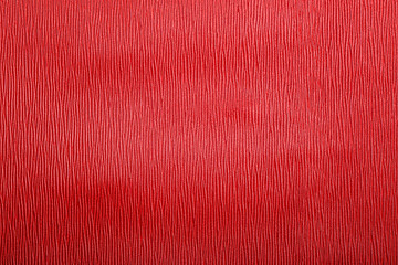 Image showing Striped leather texture in red color