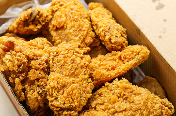 Image showing Fried chicken take away