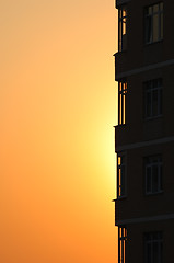 Image showing orange sunset