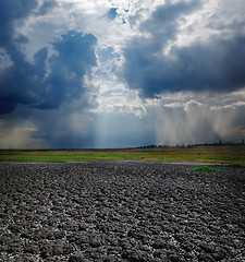 Image showing drought earth and dramatic sky