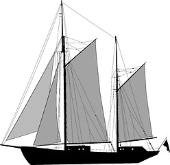 Image showing Two masted ketch