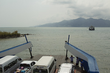 Image showing The ferry to the island of Koh Chang