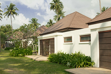 Image showing Bungalow on the coast of the island of Koh