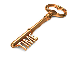 Image showing Time - Golden Key.