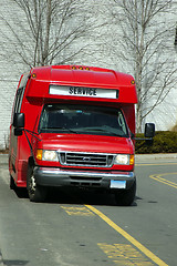 Image showing Red Service Van