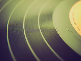 Image showing Retro look Vinyl record
