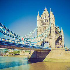 Image showing Vintage look Tower Bridge London